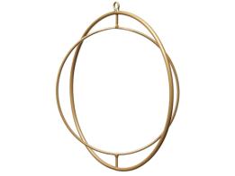 Dubbele Kransring 25 cm Goud