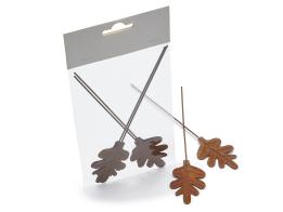 Floral pick oak leaf rust 4 pcs.