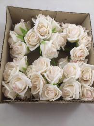 Schaum Rose 6 cm creme rose (6x7 st.)