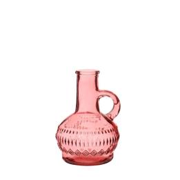 Colored glass bottle lille pink Ø7 h.10 cm