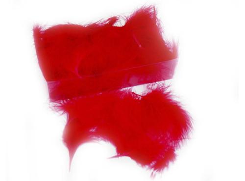 Veren Marabou Licht Rood