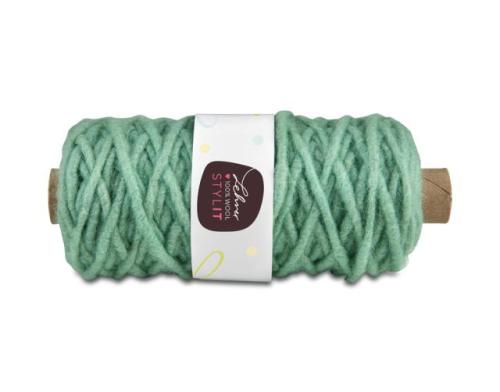 Pure new wool with jute core 0.5 cm +/- 50 m. (GU11)